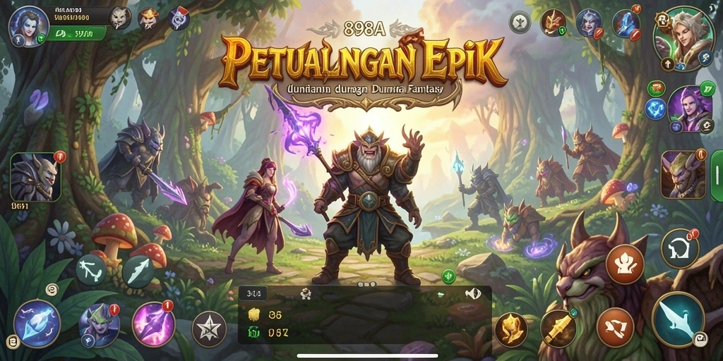 Gameplay RPG 898A yang epik dan mengasyikkan.