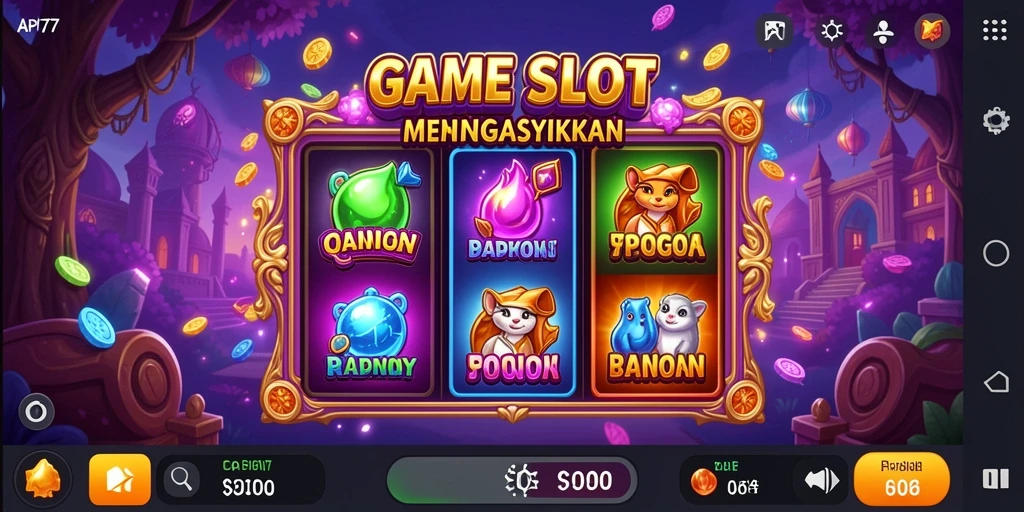 Screenshot gameplay API77 yang menampilkan keseruan permainan Slot.
