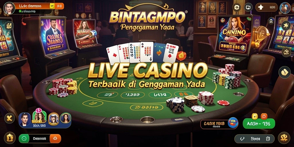 Tampilan menarik dari sesi permainan Live Casino BINTANGMPO.