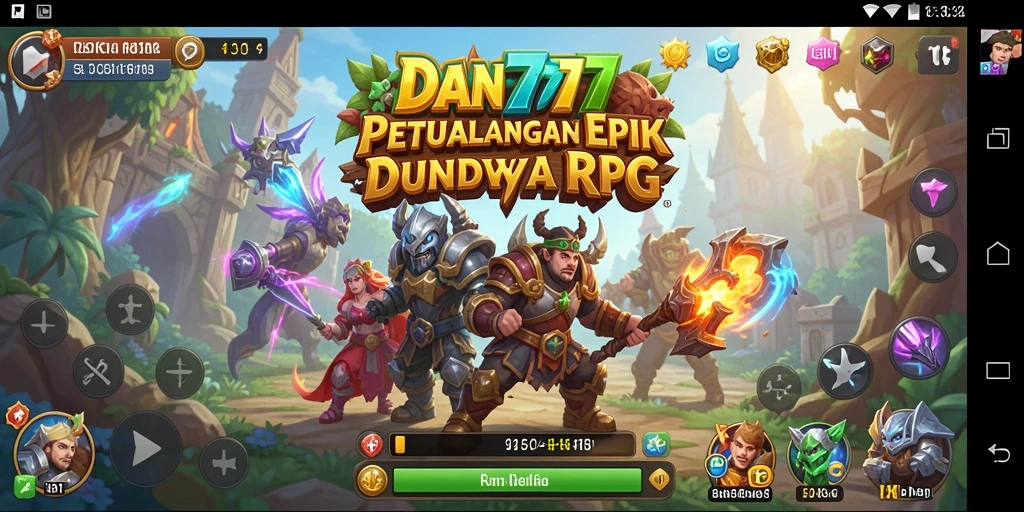 Tangkapan layar gameplay intens saat berpetualang di dunia RPG.