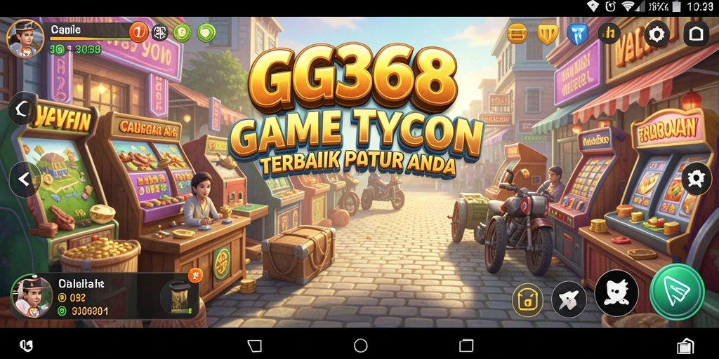 Screenshot GG368 menampilkan momen seru dalam gameplay Tycoon.