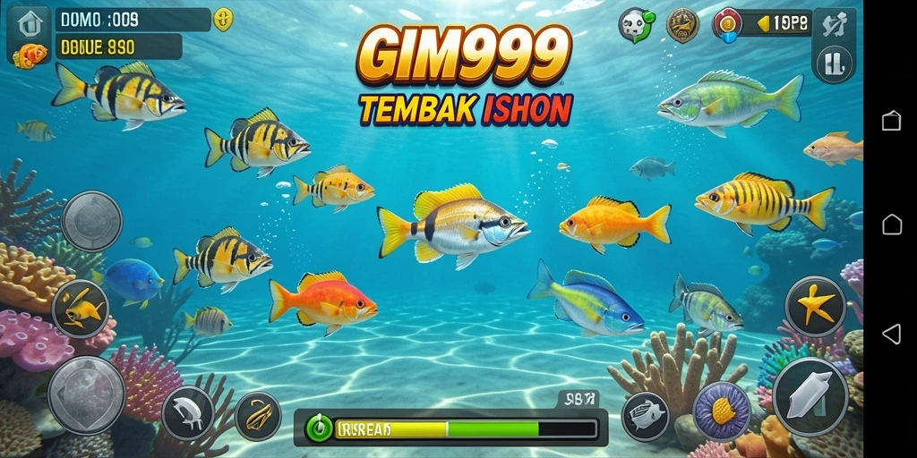 Tampilan gameplay seru dari GIM999 yang penuh aksi.
