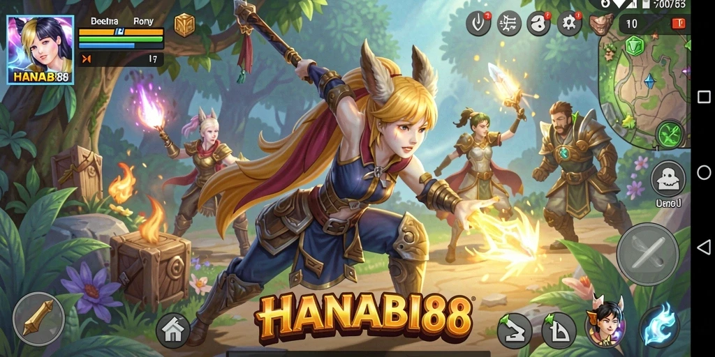 Tampilan permainan RPG menarik di HANABI88 yang penuh aksi.
