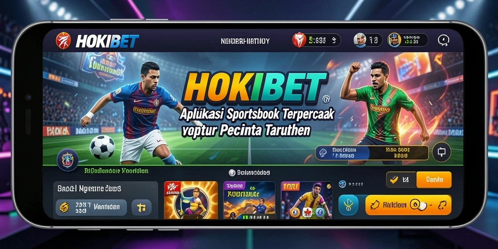 Tampilan menarik dari aplikasi HOKIBET saat bertaruh olahraga.