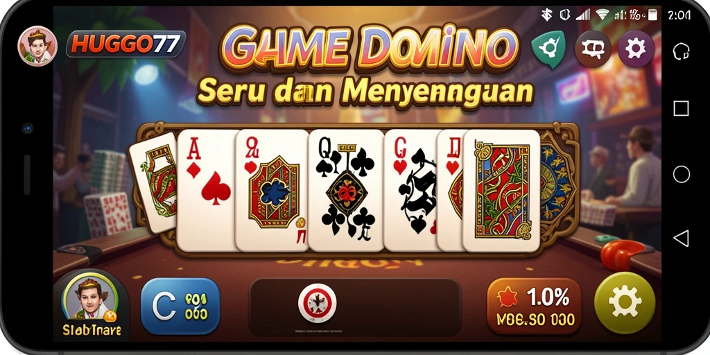 Screenshot HUGO77 menampilkan antarmuka menawan dan gameplay seru.