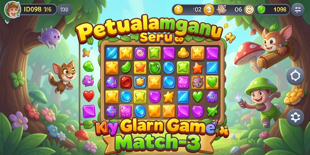 Tampilan menarik dari gameplay ID098 yang penuh warna.