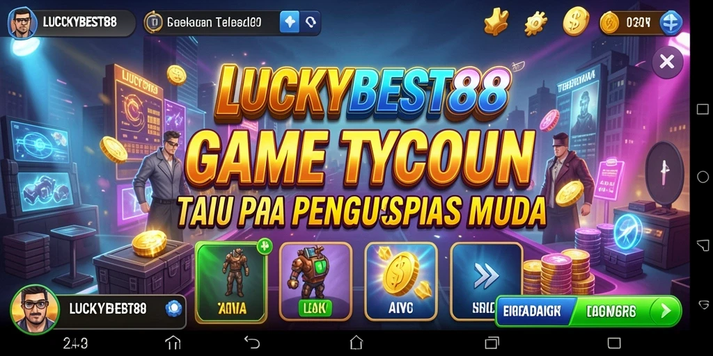Screenshot dari gameplay LUCKYBEST88 yang menunjukkan dinamika bisnis.