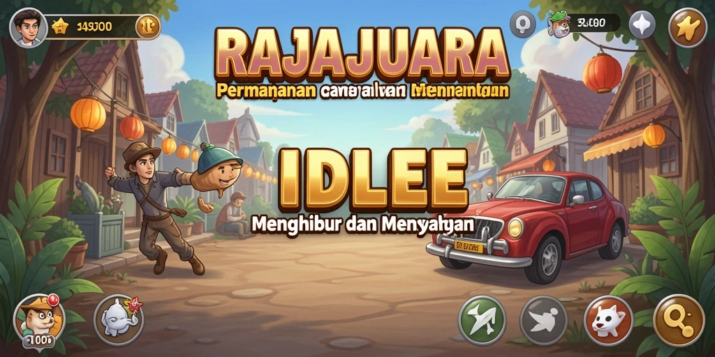 Tampilan gameplay RAJAJUARA yang menarik dan interaktif dalam mode Idle.