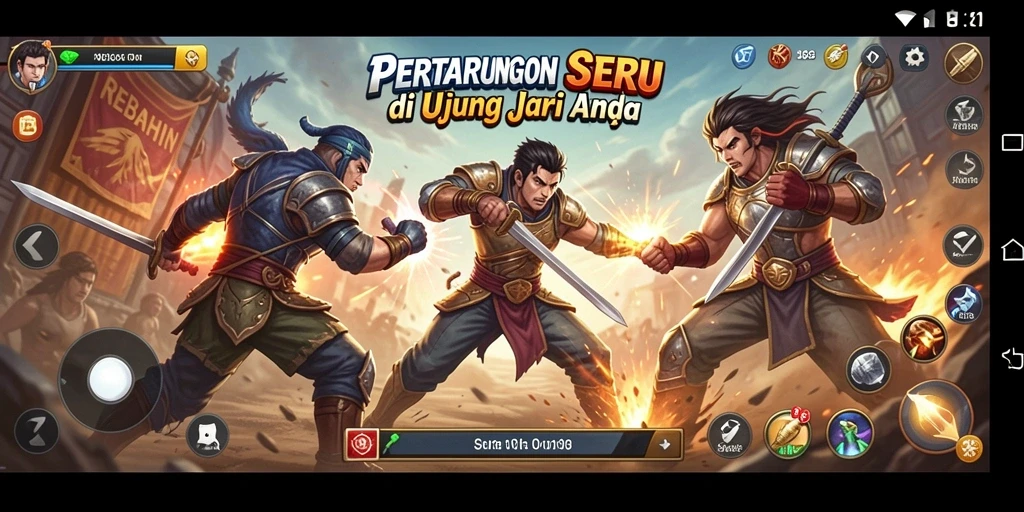 Gameplay seru dan menegangkan di REBAHIN
