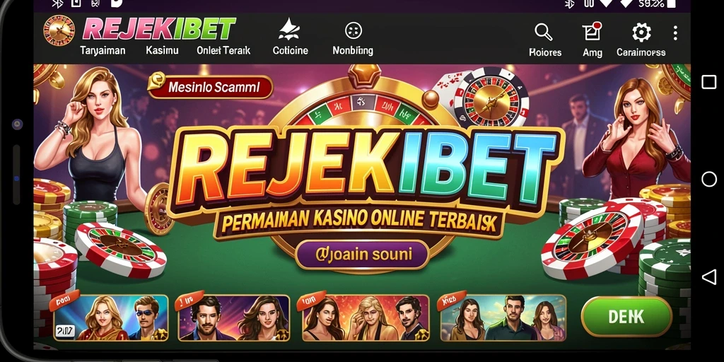 Tampilan permainan Kasino di REJEKIBET yang menarik dan interaktif.