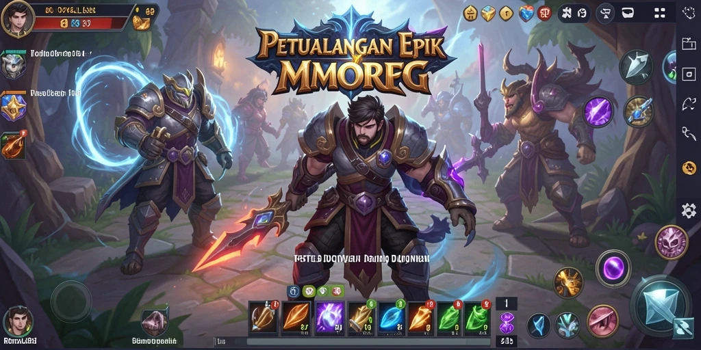Tampilan mendebarkan gameplay MMORPG di ROYAL88 yang penuh aksi.