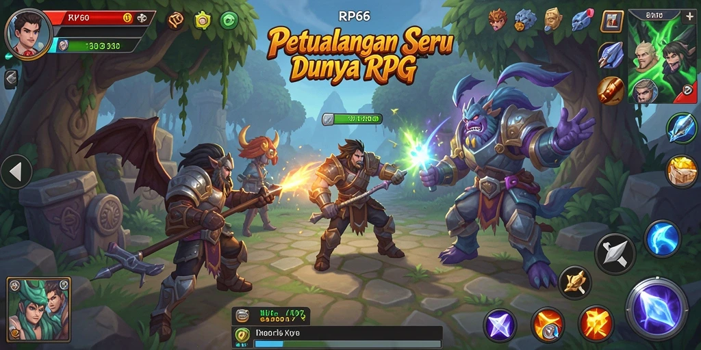 Tampilan gameplay RP66 yang penuh aksi dan petualangan seru.
