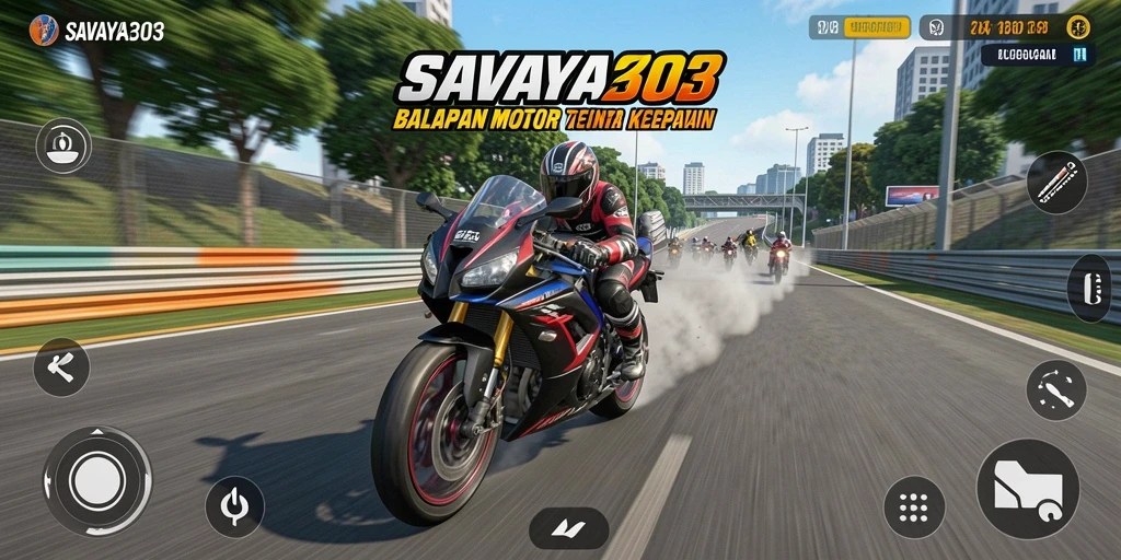 Gameplay balapan motor yang mendebarkan dalam SAVAYA303.