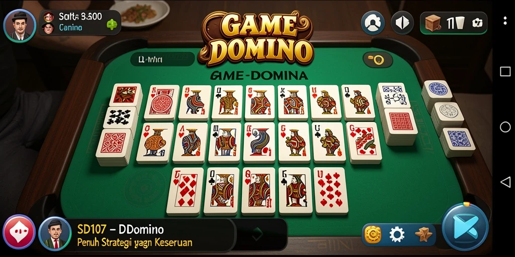 Tangkapan layar utama yang menunjukkan gameplay seru di SD107.