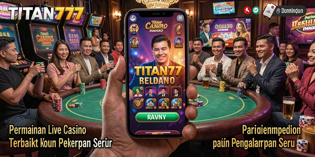Tampilan gameplay seru dalam permainan Live Casino TITAN777.