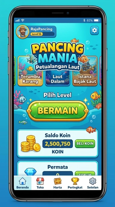 Tampilan aplikasi afaf yang sederhana dan mudah digunakan.
